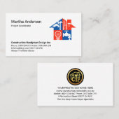 Creative Handyman Tools Building Roof Visitekaartje (Voorkant / Achterkant)