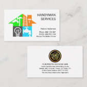 Creative Handyman Tools Building Visitekaartje (Voorkant / Achterkant)