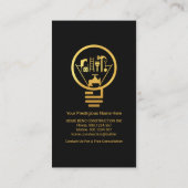 Creative Handyman Tools Bulb Visitekaartje (Achterkant)