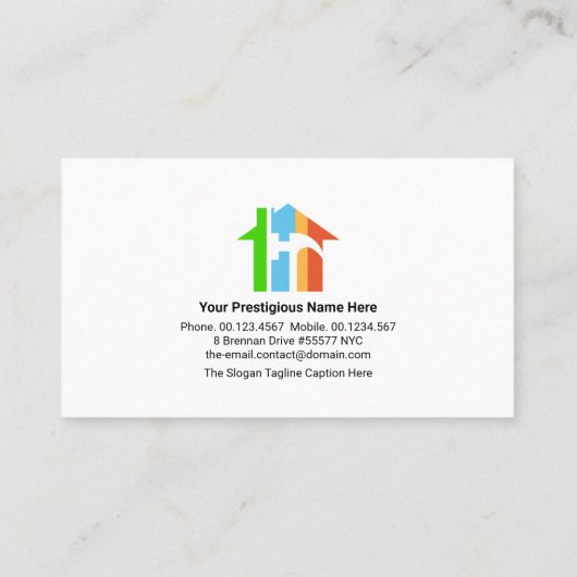 Creative Handyman Tools Motif Handyman Signage Visitekaartje (Achterkant)