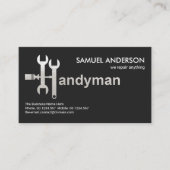 Creative Handyman Tools Motif Handyman Signage Visitekaartje (Voorkant)