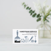 Creative Handyman Tools Remodeling Contractor Visitekaartje (Staand voorkant)