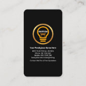 Creative Hanging Gold Lighting Shade Visitekaartje (Achterkant)