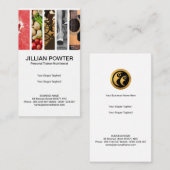 Creative Healthy Lifestyle Afbeelding Column Train Visitekaartje (Voorkant / Achterkant)