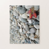 Creative Herfst leaf rocken foto puzzel (Verticaal)