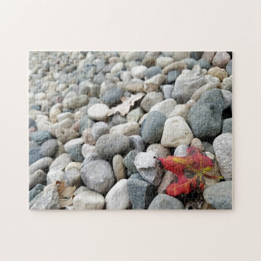 Creative Herfst leaf rocken foto puzzel Legpuzzel (Horizontaal)
