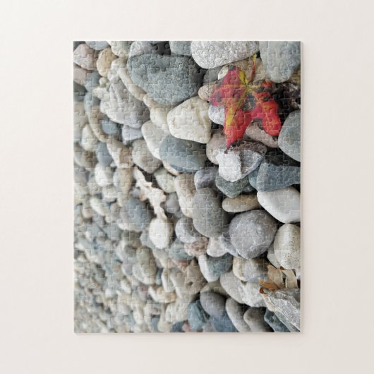 Creative Herfst leaf rocken foto puzzel Legpuzzel (Verticaal)