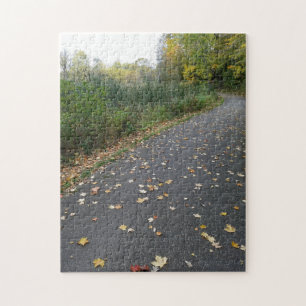 Creative herfst trail bossen foto puzzel