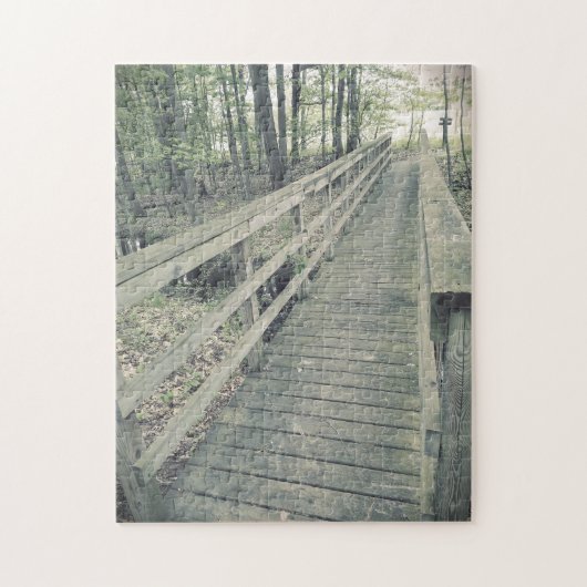 Creative herfst trail foto puzzel legpuzzel (Verticaal)