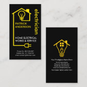 Creative Home Electric WBedrading Circuit Electric Visitekaartje (Voorkant / Achterkant)