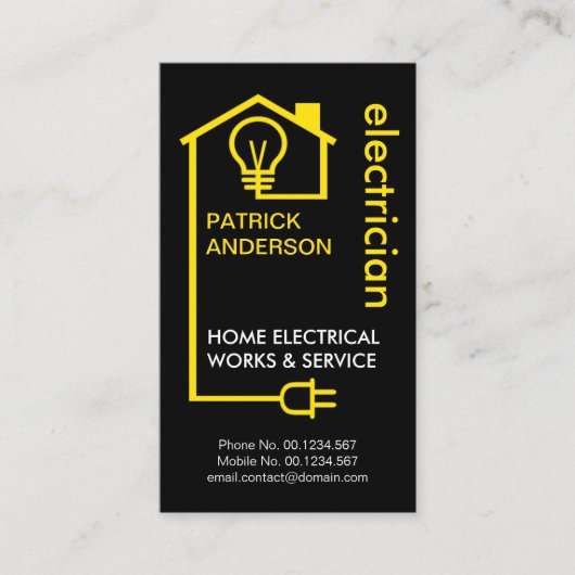 Creative Home Electric WBedrading Circuit Electric Visitekaartje (Voorkant)