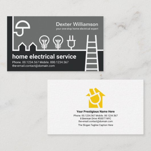 Creative Home Electrical WBedrading Border Electri Visitekaartje (Voorkant / Achterkant)