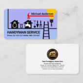 Creative Home Handyman Tools Borderline Visitekaartje (Voorkant / Achterkant)
