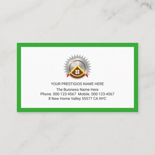 Creative Home Handyman Tools Circuit Wiring Visitekaartje (Achterkant)