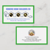 Creative Home Handyman Tools Circuit Wiring Visitekaartje (Voorkant / Achterkant)