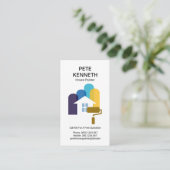 Creative Home Painting Stripe Motif Painting Visitekaartje (Staand voorkant)