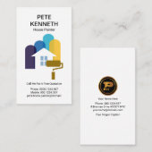 Creative Home Painting Stripe Motif Painting Visitekaartje (Voorkant / Achterkant)