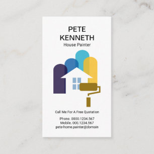 Creative Home Painting Stripe Motif Painting Visitekaartje