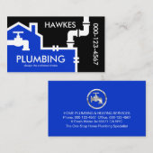 Creative Home Plumbing Pipes System Visitekaartje (Voorkant / Achterkant)