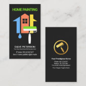 Creative Home Roller Brush House Painter Visitekaartje (Voorkant / Achterkant)