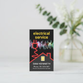 Creative Home Rooftop Electric Lightning Circuit Visitekaartje (Staand voorkant)