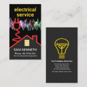 Creative Home Rooftop Electric Lightning Circuit Visitekaartje (Voorkant / Achterkant)