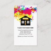 Creative Home-verfborstel Visitekaartje (Achterkant)