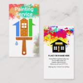 Creative Home-verfborstel Visitekaartje (Voorkant / Achterkant)