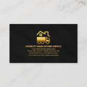 Creative House Key Gold Truck Home Movement Visitekaartje (Achterkant)