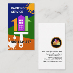 Creative House Paint Brush Visitekaartje