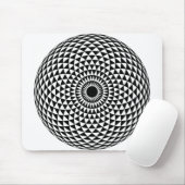 Creative Hypnotic Black en White Muismat (Met muis)