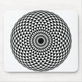 Creative Hypnotic Black en White Muismat