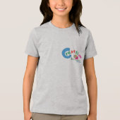Creative in Progress Colorful Artistic Quote  Tri-Blend Shirt (Voorkant)