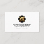 Creative Innovative Building Border Line Visitekaartje (Achterkant)