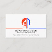 Creative Innovative Building Border Line Visitekaartje (Voorkant)