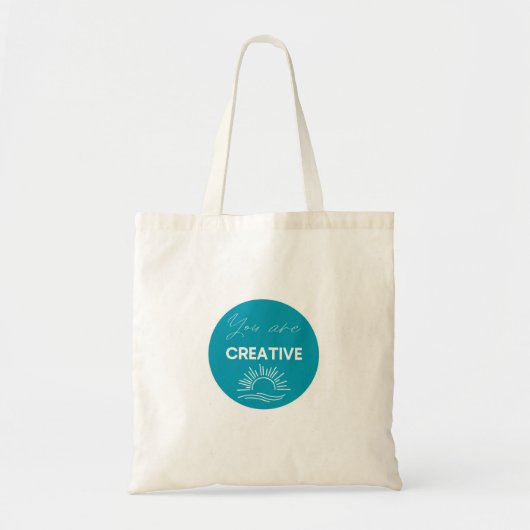 Creative Inspiration Canvas tas: "Je bent creatief Tote Bag (Voorkant)