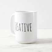 Creative Inspirerend Citaat Koffie Mok (Voorkant links)