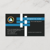 Creative Interlocking I-Beam Joints Engineering Visitekaartje (Voorkant)