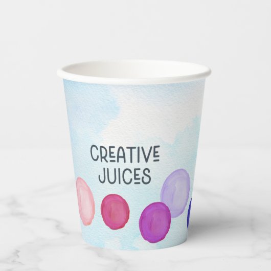 Creative Juices Art Party Cup Papieren Bekers (Voorkant)
