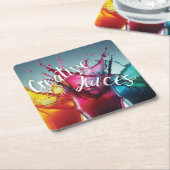 Creative Juices - Designer Coaster Kartonnen Onderzetters (Schuin)