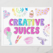 Creative Juices Sign | Teken voor Drink van het va (Voorkant)