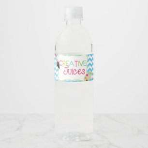 Creative Juices Waterflesetiket Waterfles Etiket