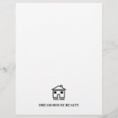 Creative Just Listing Real Estate Agent Flyer (Achterkant)