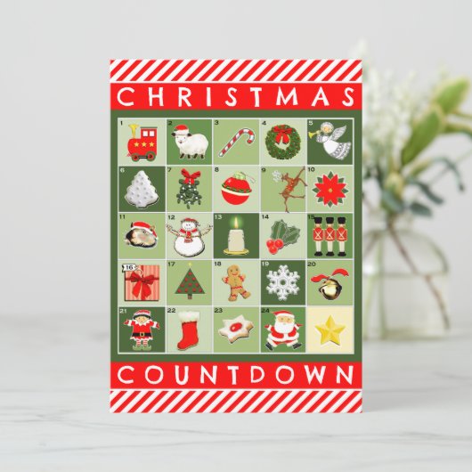 Creative kerstfeestdag kaart (Staand voorkant)