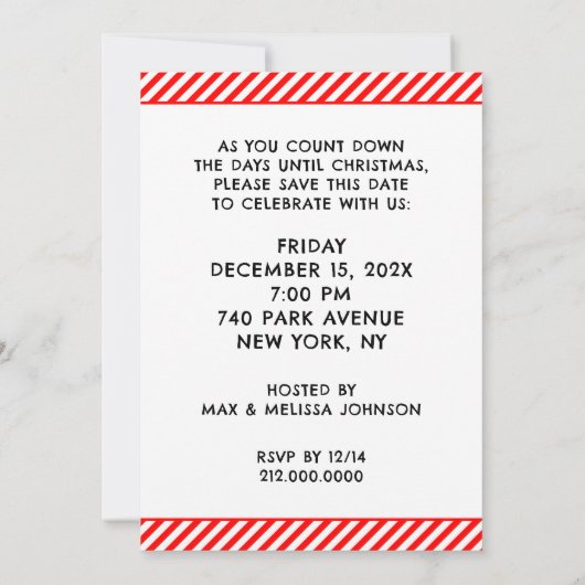 Creative kerstfeestdag kaart (Achterkant)