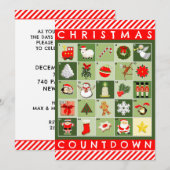 Creative kerstfeestdag kaart (Voorkant / Achterkant)