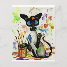 Creative Kitty Cat Briefkaart