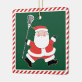 Creative Lacrosse Christmas Collectible Keramisch Ornament (Links)