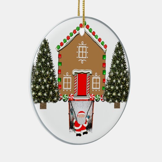 Creative Lacrosse Collectible Keramisch Ornament (Rechts)