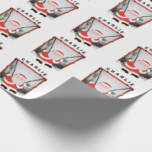 Creative Lacrosse Holiday Gift Cadeaupapier (Hoek)